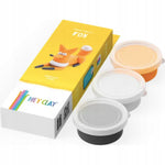 HEY CLAY FOREST ANIMALS FOX 3 TUBKI - widok 2 opakowania szczegoly zabawka kolekcja collectible