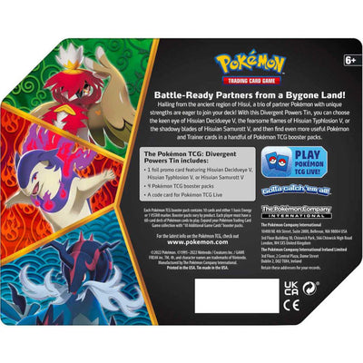 POKEMON TCG TRADING CARD GAME DIVERGENT  - widok 2 Pokemon TCG opakowanie szczegoly collectible