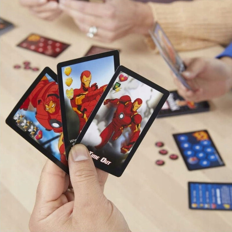 MARVEL MAYHEM GRA KARCIANA WALKA SUPERBO - widok 9 opakowania szczegoly zabawka kolekcja