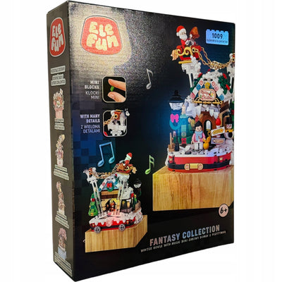 Zabawka KLOCKI ELEFUN FANTASY COLLECTION WINTER HOUSE WITH - kolekcjonerska premium zabawki Aseo dla dzieci