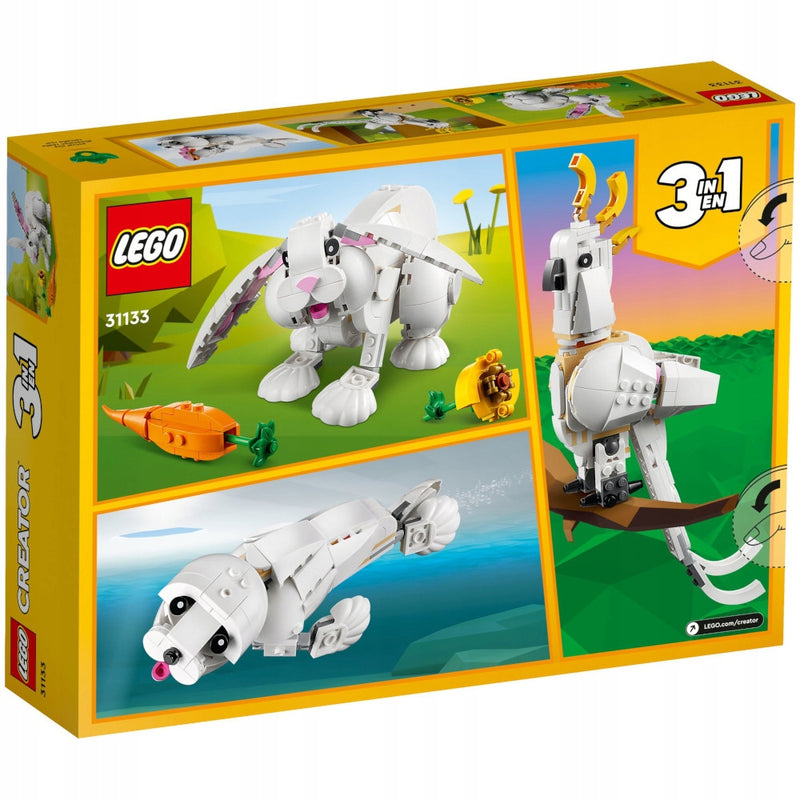 LEGO CREATOR DUŻY ZESTAW KLOCKÓW 3w1 BIA - widok 3 opakowania szczegoly zabawka kolekcja