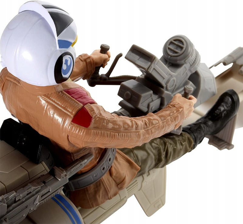 STAR WARS ZESTAW SPEEDER BIKE + POE DAME - widok 8 opakowania szczegoly zabawka kolekcja