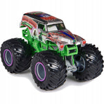 MONSTER JAM TRUCK AUTO TERENOWE SPIN MAS - widok 2 opakowania szczegoly zabawka kolekcja