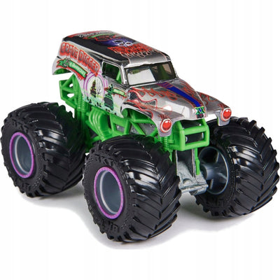 MONSTER JAM TRUCK AUTO TERENOWE SPIN MAS - widok 2 opakowania szczegoly zabawka kolekcja