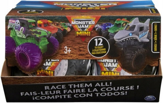 MONSTER JAM TRUCK 1:87 AUTO SASZETKA NIE - widok 5 opakowania szczegoly zabawka kolekcja
