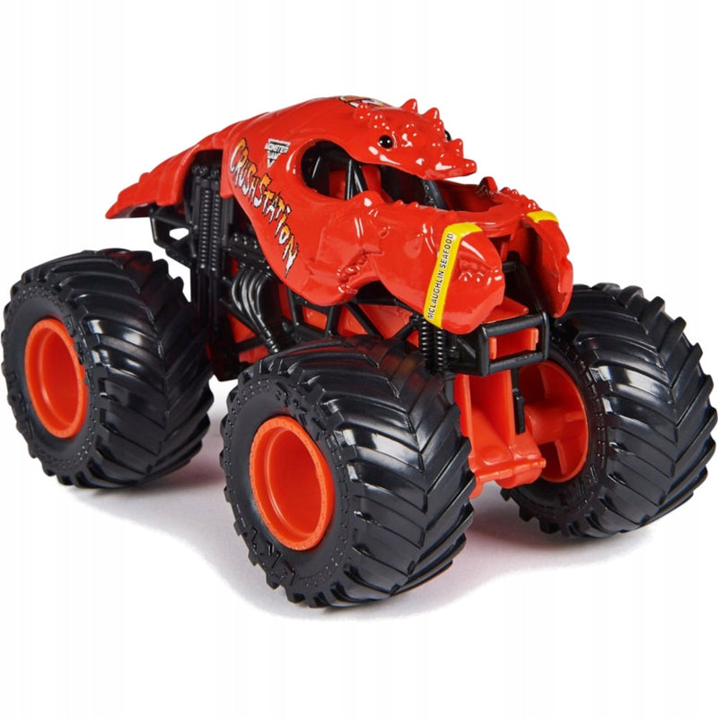 MONSTER JAM TRUCK AUTO TERENOWE SPIN MAS - widok 2 opakowania szczegoly zabawka kolekcja