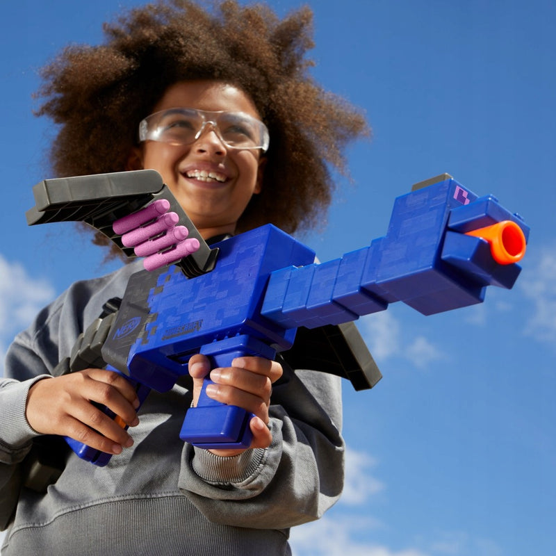 KARABIN PISTOLET NERF ELITE MINECRAFT EN - widok 3 opakowania szczegoly zabawka kolekcja