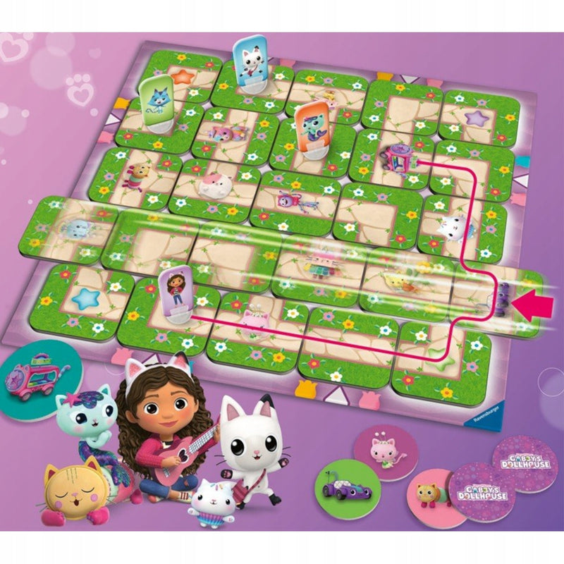 LABYRINTH JUNIOR GABBY'S DOLLHOUSE LABIR - widok 4 opakowania szczegoly zabawka kolekcja