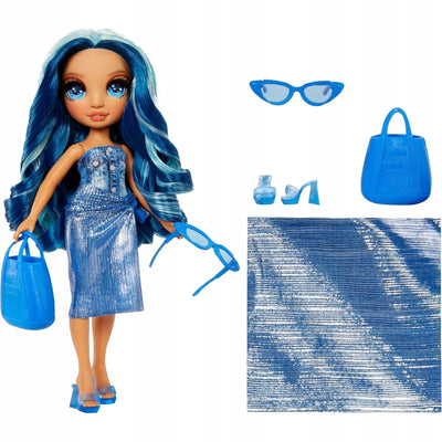RAINBOW HIGH SWIM & STYLE LALKA SKYLER B - widok 2 opakowania szczegoly zabawka kolekcja