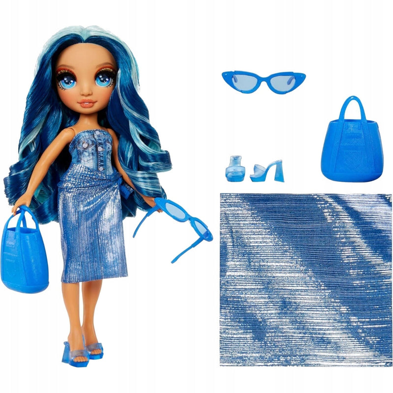 RAINBOW HIGH SWIM & STYLE LALKA SKYLER B - widok 2 opakowania szczegoly zabawka kolekcja