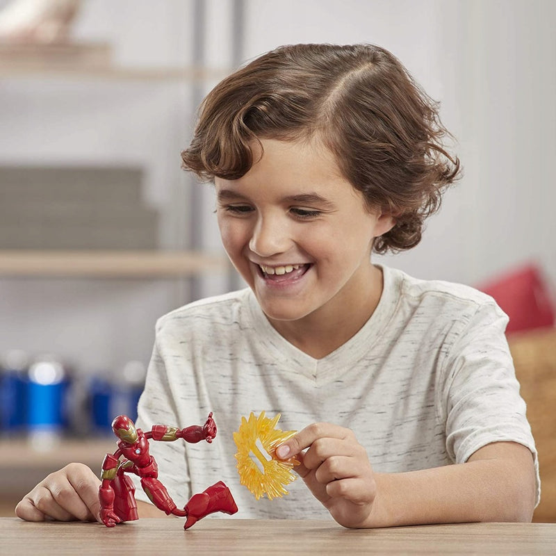 MARVEL AVENGERS BEND AND FLEX  IRON MAN - widok 6 opakowania szczegoly zabawka kolekcja