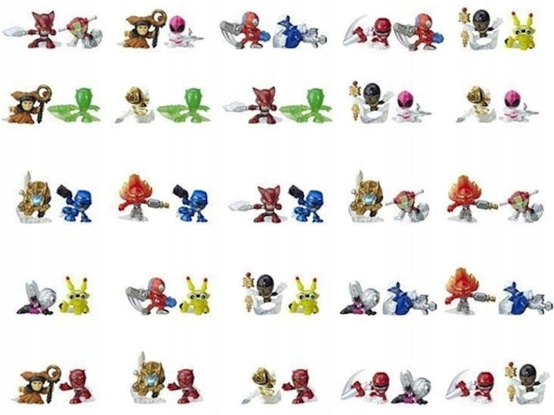 POWER RANGERS MICRO MORPHERS 2-PAK NIESP - widok 2 opakowania szczegoly zabawka kolekcja