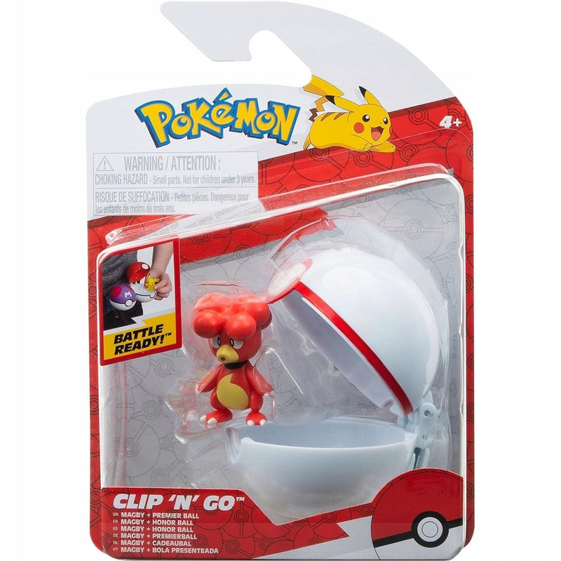Zabawka POKEMON CLIP 'N' GO ZESTAW JAZWARES ORYGINALNA  MA - kolekcjonerska premium zabawki Aseo dla dzieci