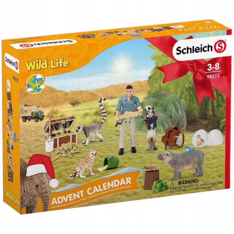 SCHLEICH WILD LIFE KALENDARZ ADWENTOWY D - widok 2 opakowania szczegoly zabawka kolekcja