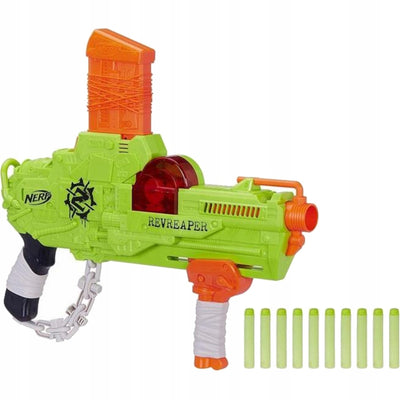 KARABIN PISTOLET NERF ZOMBIE STRIKE REVR - widok 2 opakowania szczegoly zabawka kolekcja