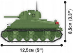 COBI WORLD OF TANKS CZOŁG M4 SHERMAN 306 - widok 4 opakowania szczegoly zabawka kolekcja