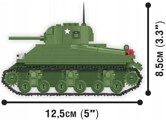 COBI WORLD OF TANKS CZOŁG M4 SHERMAN 306 - widok 4 opakowania szczegoly zabawka kolekcja