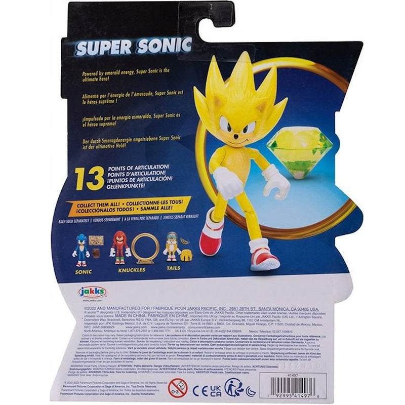 SONIC THE HEDGEHOG 2 MOVIE  SUPER SONIC  - widok 6 opakowania szczegoly zabawka kolekcja
