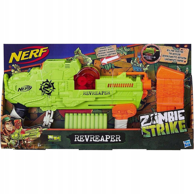 Zabawka KARABIN PISTOLET NERF ZOMBIE STRIKE REVREAPER + ST - kolekcjonerska premium zabawki Aseo dla dzieci