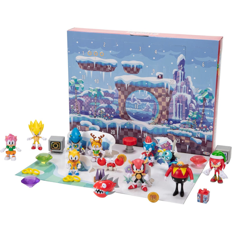 SONIC THE HEDGEHOG 12 RUCHOMYCH FIGUREK  - widok 4 JAKKS Pacific opakowanie szczegoly