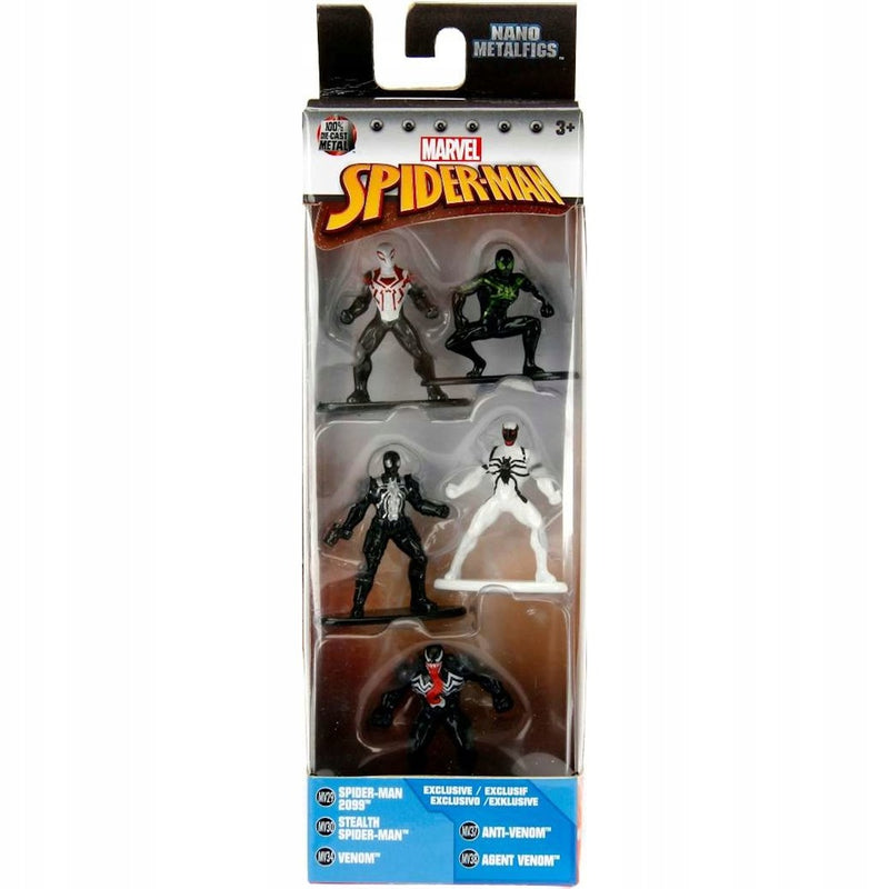 MARVEL SPIDER-MAN NANO METALFIGS ZESTAW  - widok 5 opakowania szczegoly zabawka kolekcja