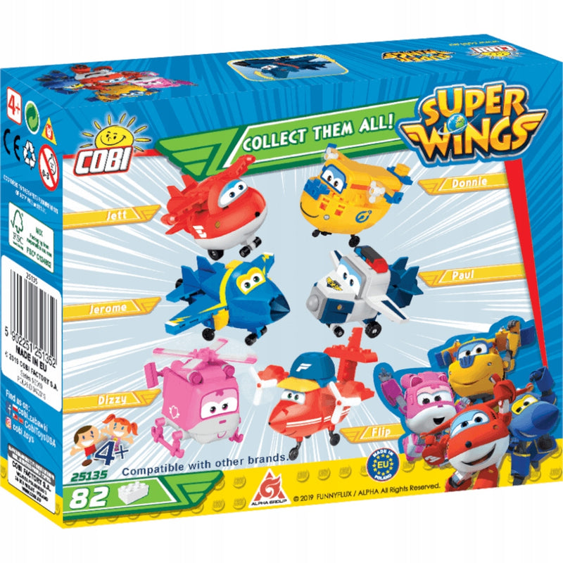 COBI SUPER WINGS SAMOLOT AGENT CHASE 251 - widok 4 opakowania szczegoly zabawka kolekcja