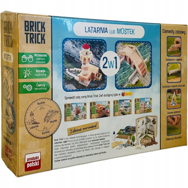 BRICK TRICK 2W1 LATARNIA LUB MOSTEK BUDU - widok 2 opakowania szczegoly zabawka kolekcja