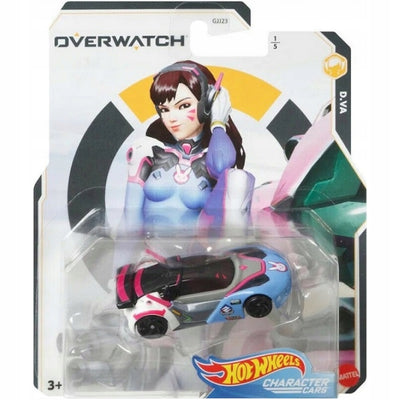 Zabawka HOT WHEELS OVERWATCH CHARACTER CARS D.VA GRM46 1/5 - kolekcjonerska premium zabawki Aseo dla dzieci