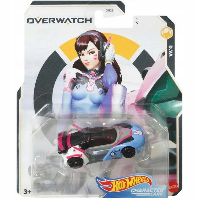 Zabawka HOT WHEELS OVERWATCH CHARACTER CARS D.VA GRM46 1/5 - kolekcjonerska premium zabawki Aseo dla dzieci