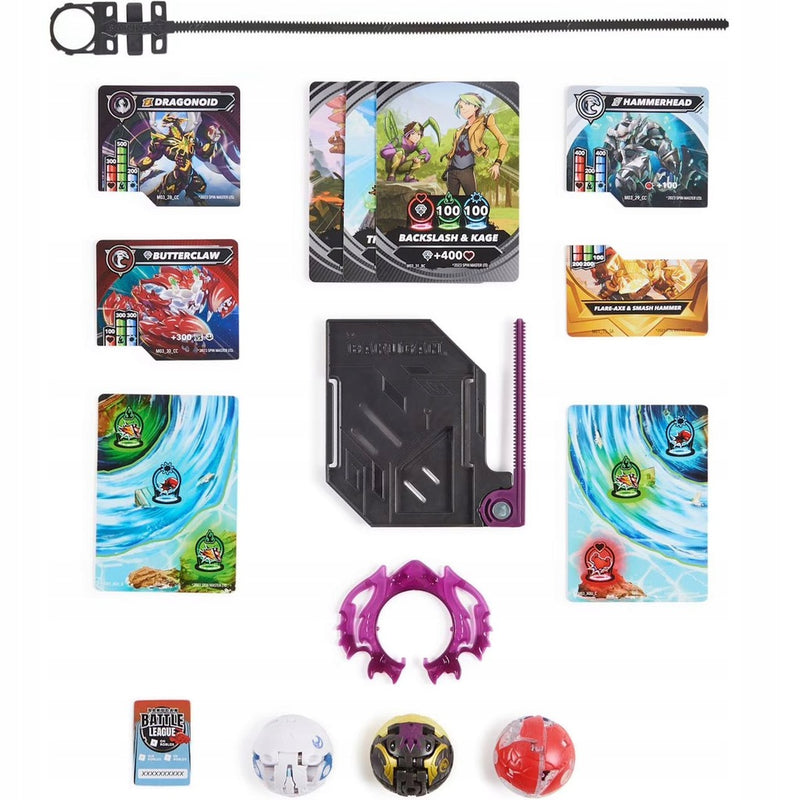 BAKUGAN 3.0 STARTER PACK SPECIAL ATTACK  - widok 2 opakowania szczegoly zabawka kolekcja