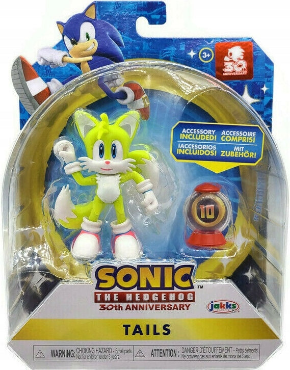 Zabawka SONIC THE HEDGEHOG SEGA  SHINY TAILS 10cm - kolekcjonerska premium zabawki Aseo dla dzieci