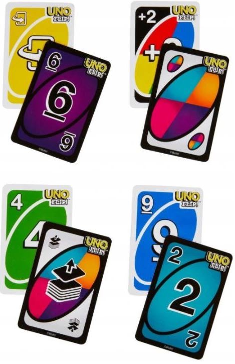 KARTY DO GRY GRA KARCIANA 112 KART UNO F - widok 3 opakowania szczegoly zabawka kolekcja