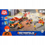 KLOCKI ELEFUN METROPOLIS FIRE BRIGADE BR - widok 3 opakowania szczegoly zabawka kolekcja