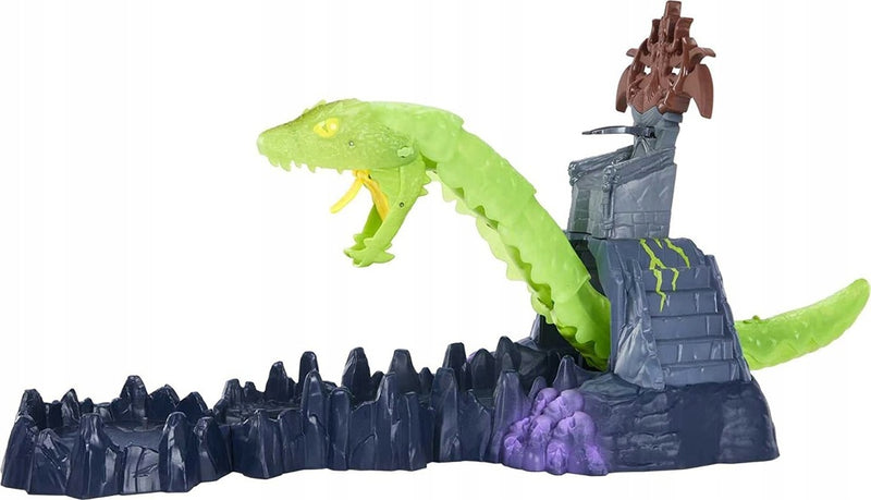HE-MAN ZESTAW ATAKUJĄCY WĄŻ CHAOS SNAKE  - widok 3 opakowania szczegoly zabawka kolekcja