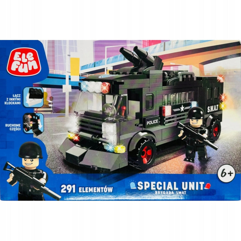Zabawka KLOCKI ELEFUN SPECIAL UNIT BRYGADA SWAT C0516A - kolekcjonerska premium zabawki Aseo dla dzieci
