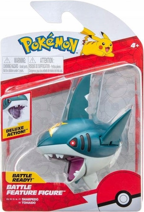 Zabawka POKEMON ORYGINALNA  JAZWARES SHARPEDO - kolekcjonerska premium zabawki Aseo dla dzieci