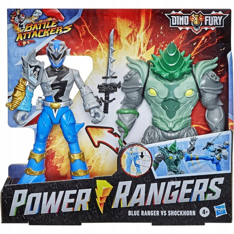 Zabawka POWER RANGERS DINO FURY BATTLE ATTACKERS BLUE NIEB - kolekcjonerska premium zabawki Aseo dla dzieci