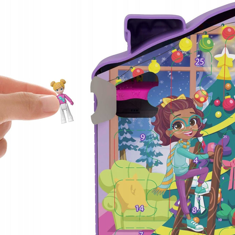 KALENDARZ ADWENTOWY POLLY POCKET DOMEK Z - widok 3 opakowania szczegoly zabawka kolekcja