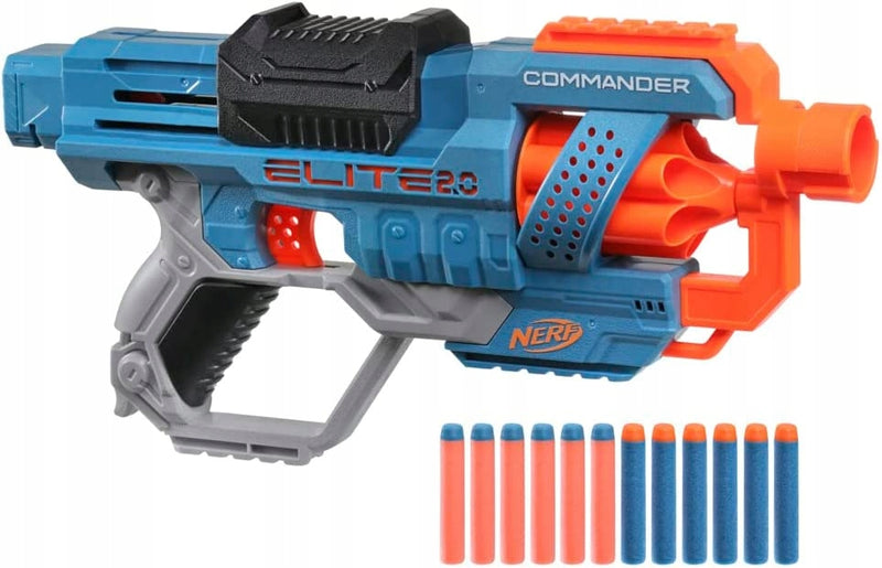 NERF ELITE 2.0 WYRZUTNIA COMMANDER RD-6  - widok 6 opakowania szczegoly zabawka kolekcja