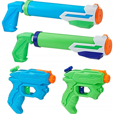 NERF SUPER SOAKER FLOODTASTIC NA WODĘ 4- - widok 2 opakowania szczegoly zabawka kolekcja