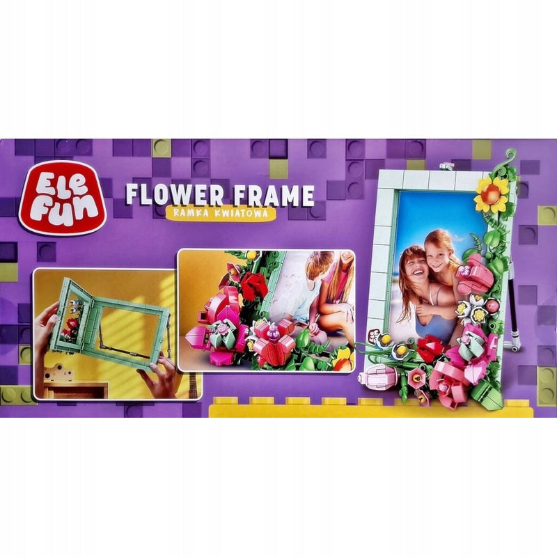 KLOCKI ELEFUN FLOWER FRAME RAMKA KWIATOW - widok 2 opakowania szczegoly zabawka kolekcja