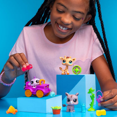 LITTLEST PET SHOP LPS ZESTAW 3-PAK SAFFA - widok 2 TM Toys opakowanie szczegoly collectible