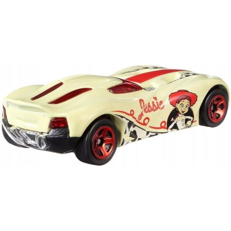 HOT WHEELS TOY STORY CHARACTER CARS JESS - widok 3 opakowania szczegoly zabawka kolekcja
