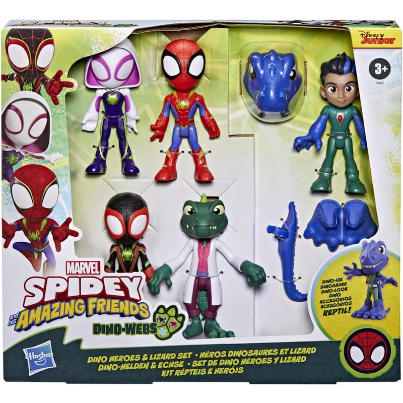 Zabawka SPIDEY I SUPER KUMPLE DINO-WEBS ZESTAW FIGUREK 5-P - kolekcjonerska Hasbro premium dla dzieci fanow
