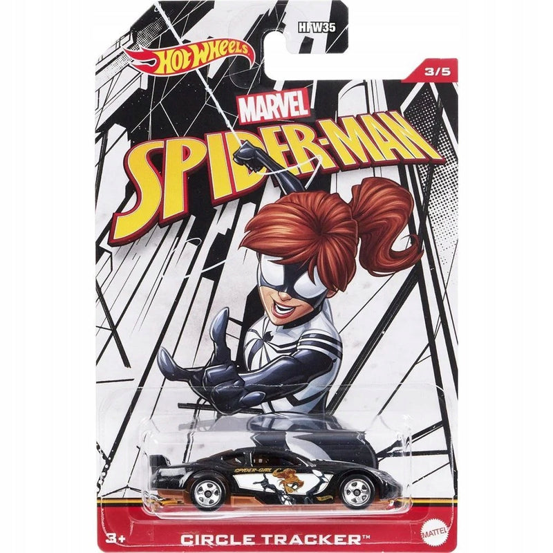 Zabawka HOT WHEELS MARVEL SPIDER-MAN CHARACTER CARS CIRCLE - kolekcjonerska premium zabawki Aseo dla dzieci