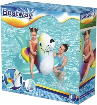 FOKA DMUCHANA DO PŁYWANIA BESTWAY 157 x  - widok 2 opakowania szczegoly zabawka kolekcja