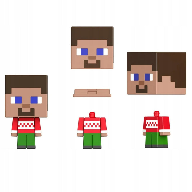 MINECRAFT KALENDARZ ADWENTOWY 2022 ZESTA - widok 4 opakowania szczegoly zabawka kolekcja