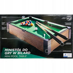 Zabawka MINISTÓŁ DO GRY W MINI BILARD MINI POOL TABLE - kolekcjonerska premium zabawki Aseo dla dzieci