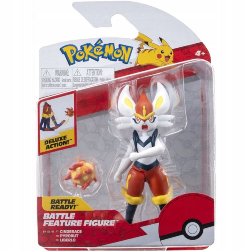 Zabawka POKEMON ORYGINALNA  DELUXE CINDERACE - kolekcjonerska premium zabawki Aseo dla dzieci