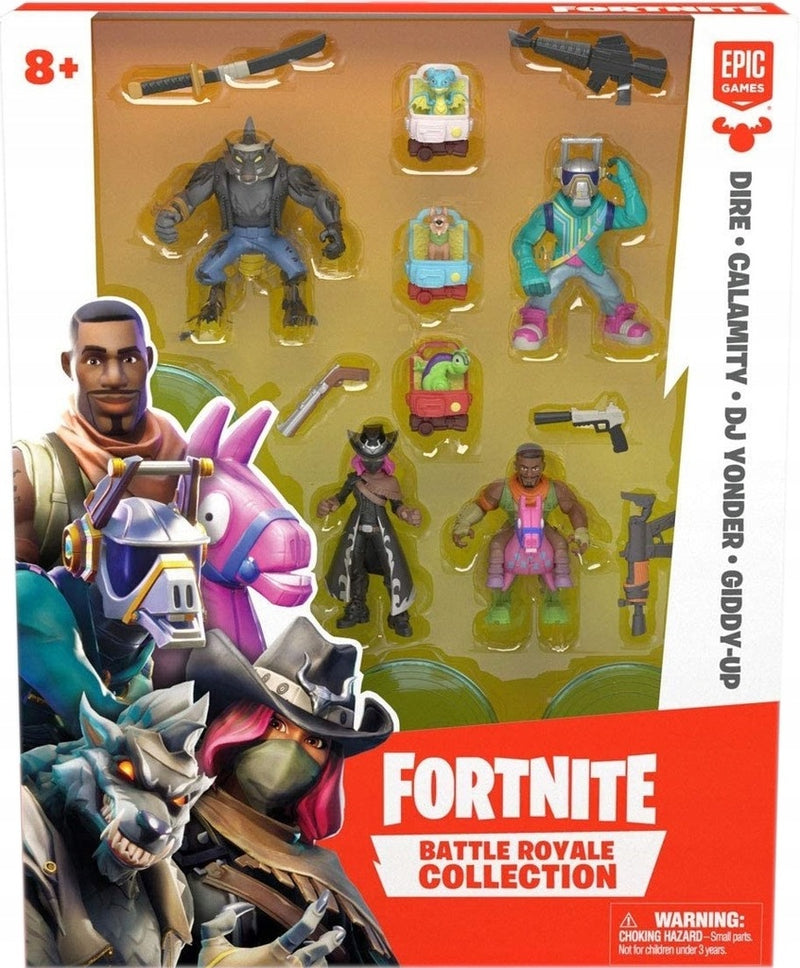 Zabawka FORTNITE FIGURKI 4-PAK DIRE CALAMITY YONDER GIDDY - kolekcjonerska premium zabawki Aseo dla dzieci